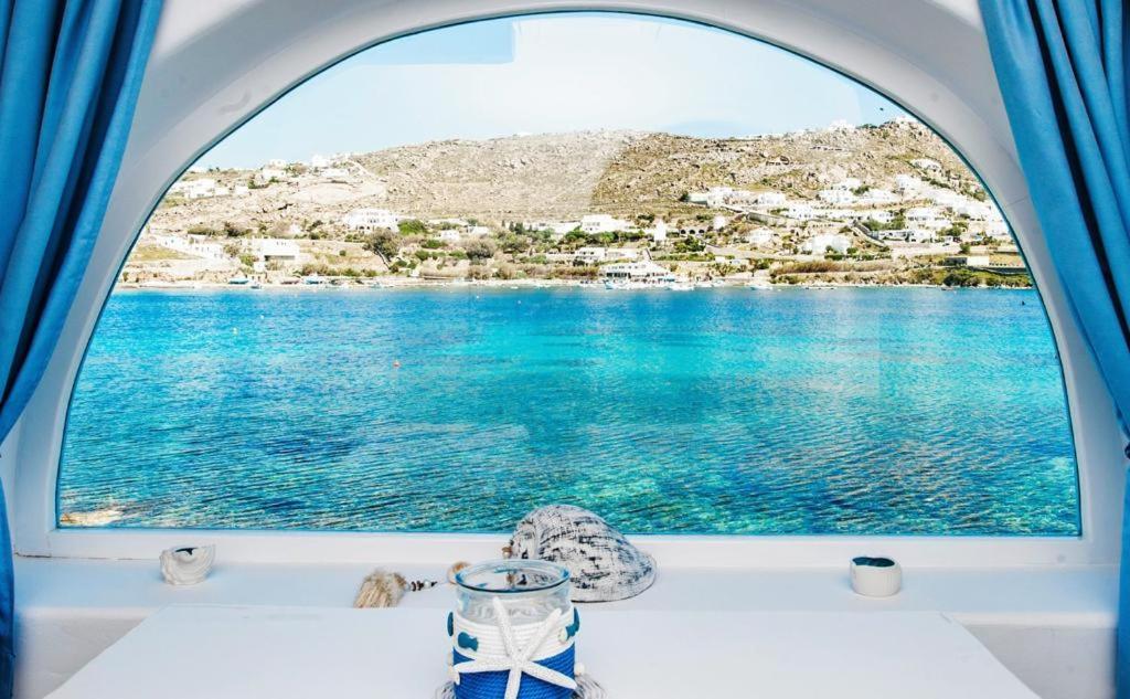 Luxury Sea House By Blue Waters Mykonos Villa Ornos  Exterior photo